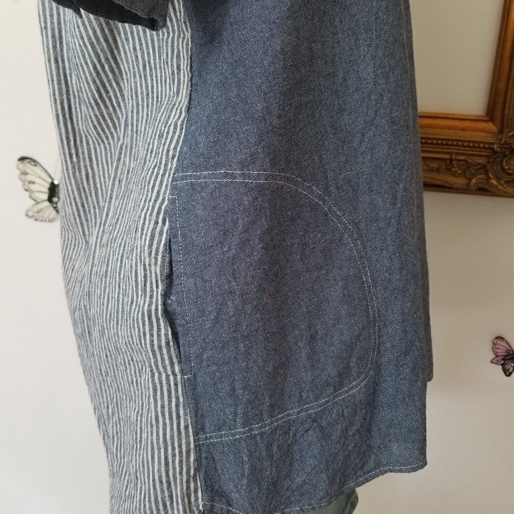 Love Tree Multi Color And Texture Chambray Tunic - image 6